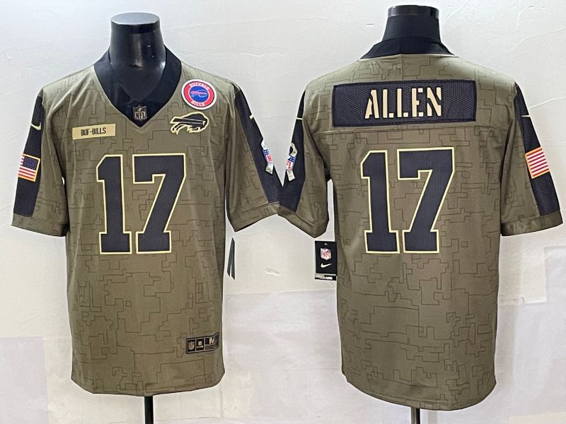 Men 2025 Buffalo Bills 17 Allen Green Nike Limited NFL Jersey style 7222